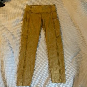 rare yellow lululemon leggings